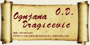 Ognjana Dragičević vizit kartica